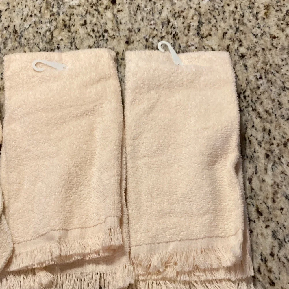VTG Sarah Lynn NWT Kitch Towel‎ Wash Cloth Bundle Strawberry Theme Cream Red